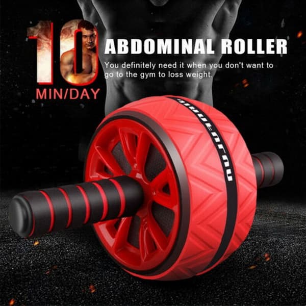Silent Abdominal Multifunktionell Belly Wheel Rolle Red