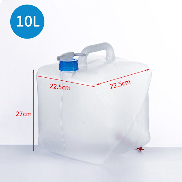5/10/20L Utomhuscamping Travel Folding Bucket Cam 10L