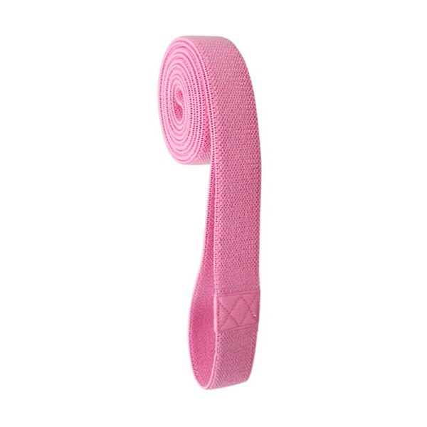 1st Unisex Fitness Elastiskt Band för Sport Ben Lår Glutes Butt Squat 3 Nivåer Resistance Gym Band för bred träning long pink 25lb