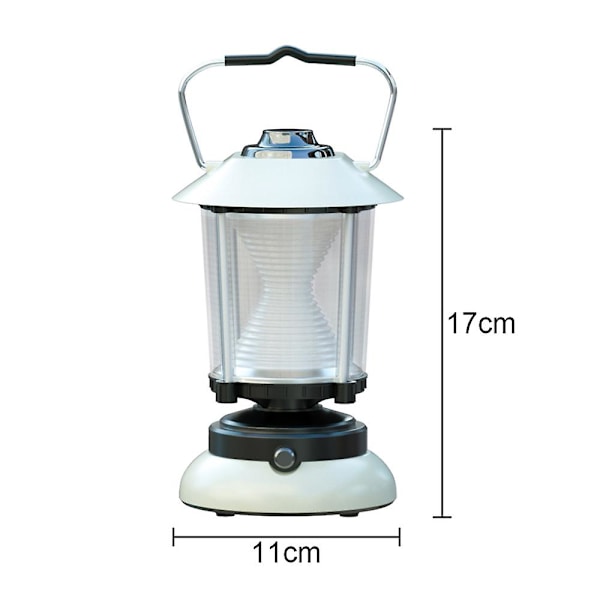 Led campinglykta, Cob uppladdningsbart batteri Lykta ficklampa för nödsituationer, överlevnadssatser Vit White
