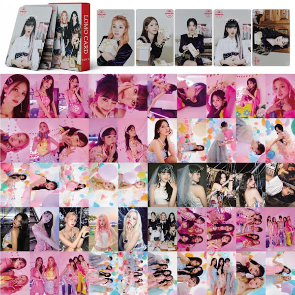 Kpop GIDLE Fotokort JAG DÖ ALDRIG lomo Kort Minnie YuQi PhotoCards 01