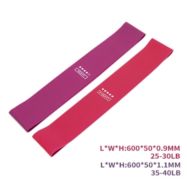 Elastiska band för fitness Motståndsband Träning Gym Styrketräning Fitness Gummi Pilates Sport Crossfit Träningsutrustning 45 Pink