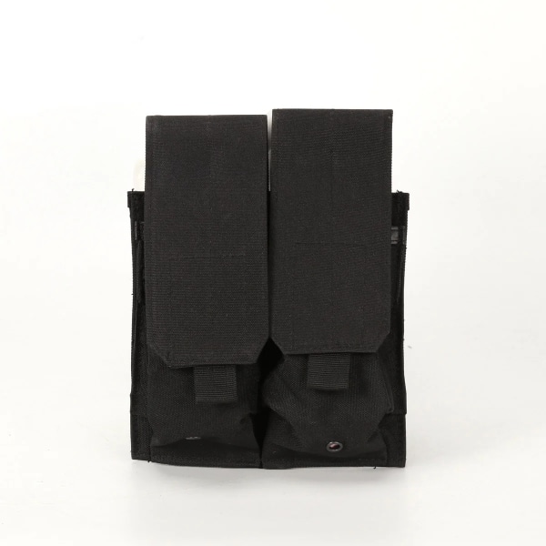 Military Tactical MOLLE Triple Magazine Pouches Double Triple Army Shooting Mag Pouch Wargame Paintball Mag Bag för M4 AR15 Ak47 Double Pouch-BK