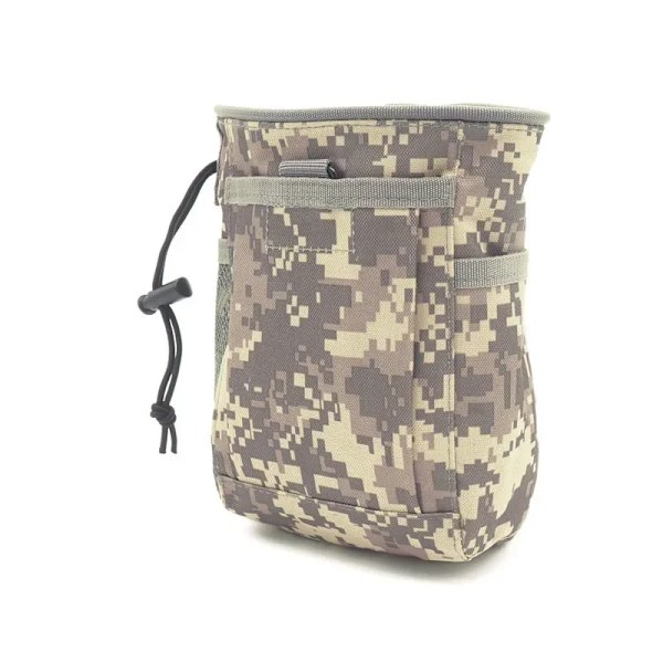 Tactical Molle Dragsko Magasin Dump Pouch Justerbar Utility Bälte Fanny Hip Hölster Bag Outdoor Ammo Förvaringspaket ACU