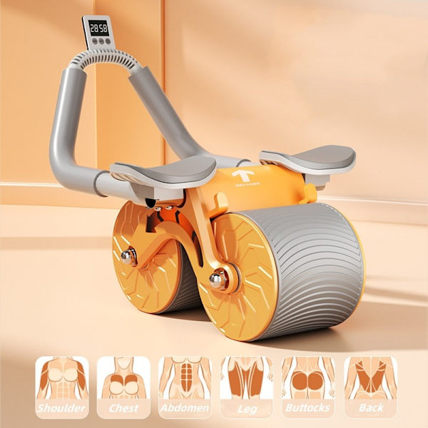 SND Ab Roller Automatisk Springback Anti-slip mage Timing Orange