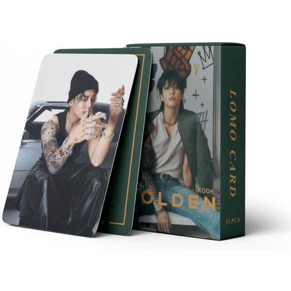55st Lomo Cards BTS JungKook GOLDEN Nytt album Bangtan Boys Jungkook Collections Vykort Kpop