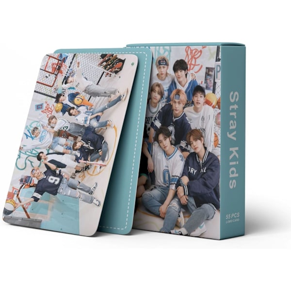 55 st Stray Kids Lomo Cards Stray Kids SKZ:s lilla skogen nya album Stray Kids Vykort Present till fans (B) A