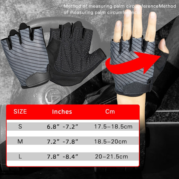 Tyngdlyftshandskar Sport Träning Gym Fitness Cy cam gloves L