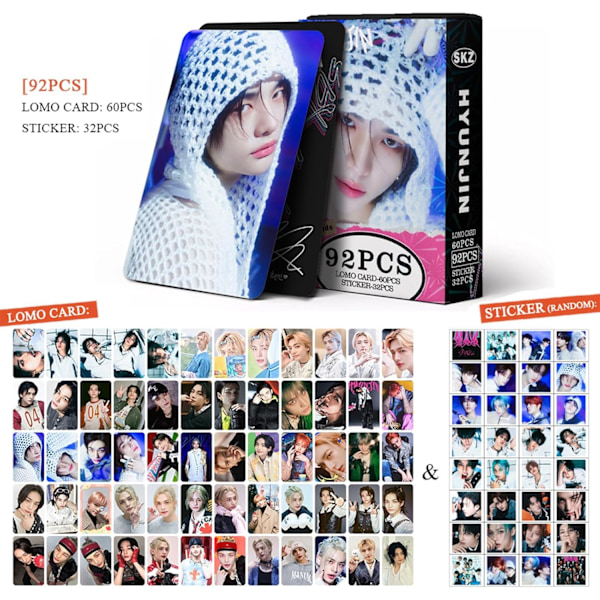 Kpopbp Stray Kids Fotokort 60 st Skz Rock Star Album Phot Hyunjin