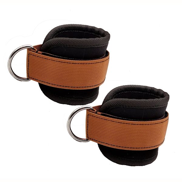 Justerbara D-ring ankelband Fotstöd ankel brown