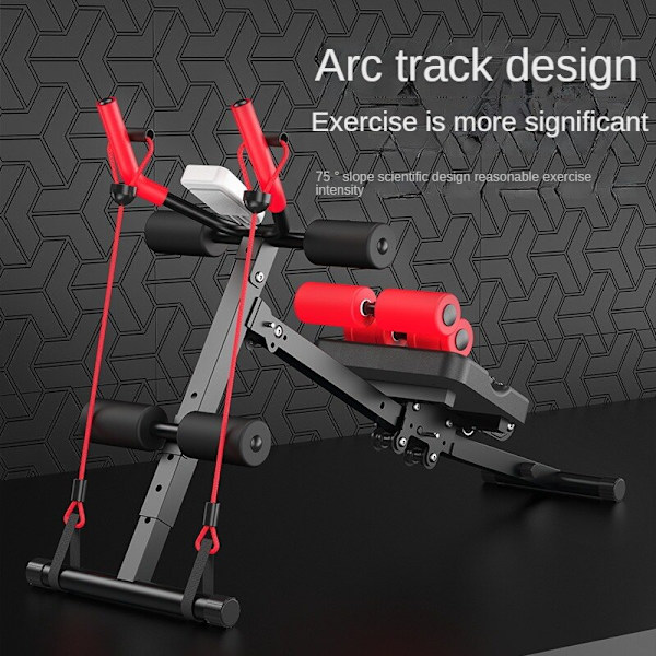 AB Gliders Trainer Rail Cruncher Abdominal Roller Smart Device Gå ner i vikt Maskin Maskin Gym Hem ABS Fitness Gym Utrustning Upgraded version-2