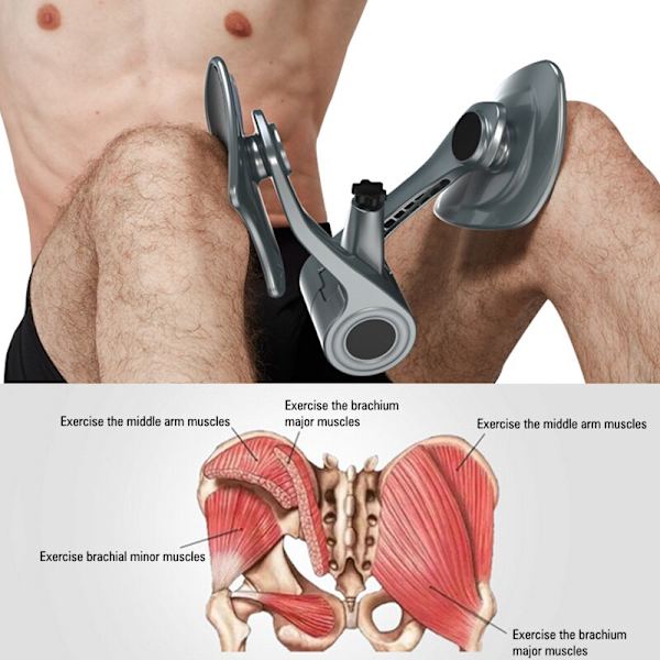 PC Muscle Exerciser Device Ben Trainer Man Bäcken Grey