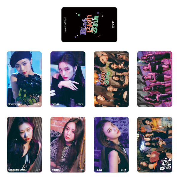 Kpop ITZY fotokort 2022 ny låt Life's Too Short lomo-kort koreanska pojkar flickor idol fotokort A1-9PCS