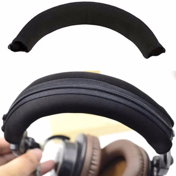 Högkvalitativt cover Dragkedja Kudde Skydd för Audio Technica ATH-M50X ATH-M30X ATH-M40X Headset Gamer Brown