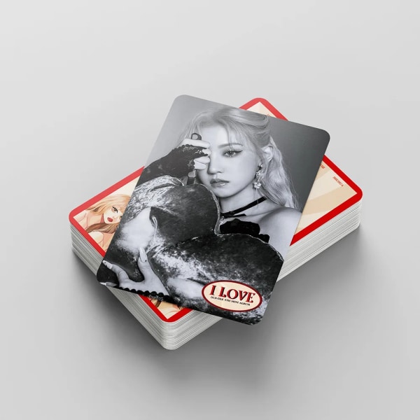 55st/kartong Kpop gidle I LOVE lomo cards straykids 2023 S318 fotokort jin två gånger fotokort 02