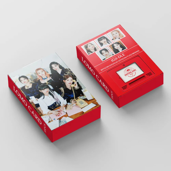 55st/ Set Kpop G IDLE 2023 Season's Greetings fotokort JAG ÄLSKAR lomo-kort Minnie YuQi Fotoalbum fotokort 05