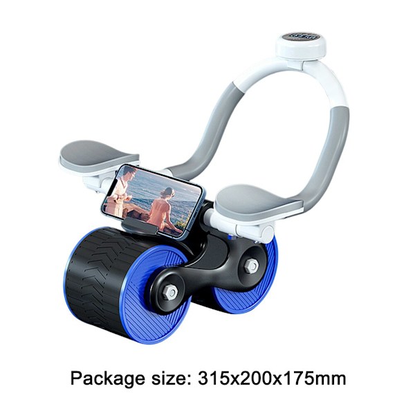 2in1 Automatisk Rebound Belly Wheel Bukhjul Blue timer