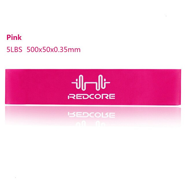 Träning Fitness Gummi Träning Gym Styrka Motstånd Band Pilates Sport Gummi Fitness Band Crossfit Träningsutrustning 5 LBS 500MM