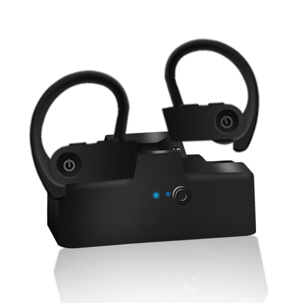 TWS 3 Trådlösa hörlurar Bluetooth Headset Sports E Black