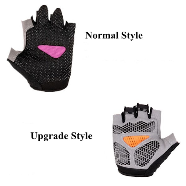 Gym Handskar Herr Half Finger Cykelhandskar Dam Mi Upgraded Red M