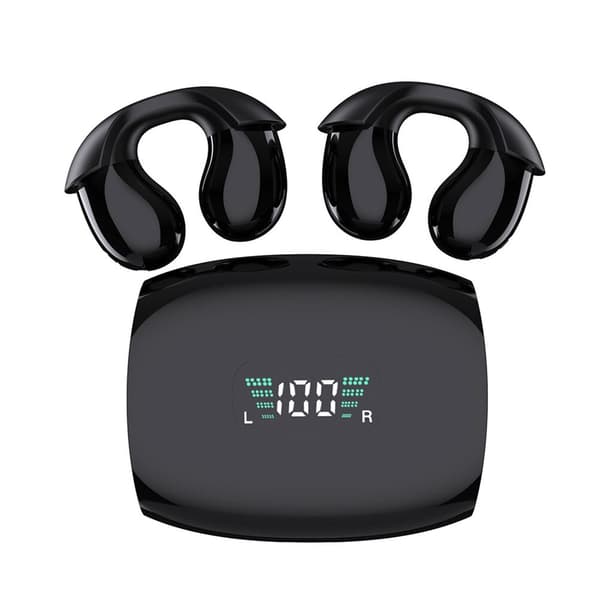 Q96 Bone Conduction Bluetooth hörlurar 5.0 Open E White