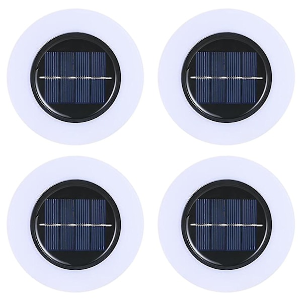 4st Utomhus vattentät Solar Light Garden Plug-in Solar Light Led Underground Light White