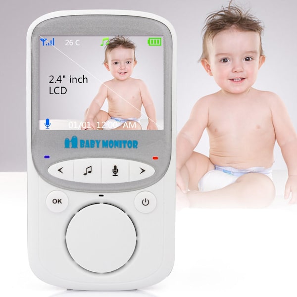 Vb605 Baby Monitor Baby Intercom Watcher Baby Monitor Baby Sovrumstemperatur Monitor European Regulation EU