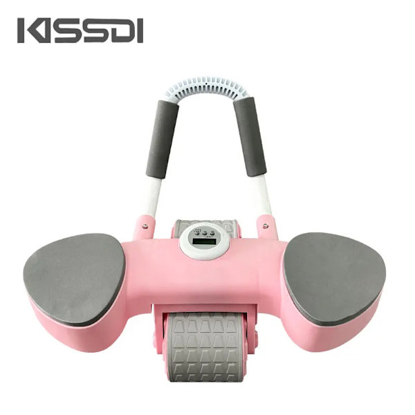 Automatisk Rebound Ab-rullhjul med timer och knämatta Automatisk Rebound Abdominal Wheel med armbågsstöd