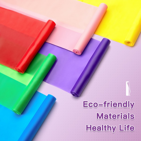 Yoga Pilates Stretch Resistance Band Träning Fitness Band Träning Elastisk Träning Fitness Gummi 150cm naturgummi Gym Pink 1.5 m  28 lb