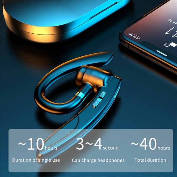K29 Bluetooth Ear-Hook Hörlurar Mikrofon LED Di Red