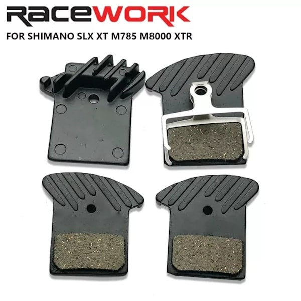 RACEWORK J02A Mtb bromsbelägg Road Mountain Bike Disc Caliper Pads Cykling Resin Shoe Cykel Hydrauliska bromsar för Shimano M8000 RK 2 pair