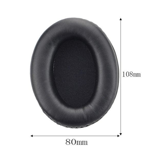 Högkvalitativt Headset Skumkudde Ersättande öronkuddar för Kingston HSCD KHX-HSCP Hyperx Cloud II Stinger Core Soft Protein Cover black flannel