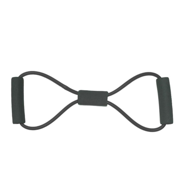 Mycket elastiskt yogarep Tpe Fitness 8-ords bröstexpanderrep Hållbart motståndsband Tränade muskler Spännrep black