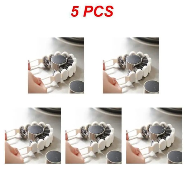 1~5PCS Sanitär U-formad Gap Multifunktion Böjbar Spaltborste Flexibel Bekväm Borste Ren Böjbara rengöringsverktyg Style A 5pcs