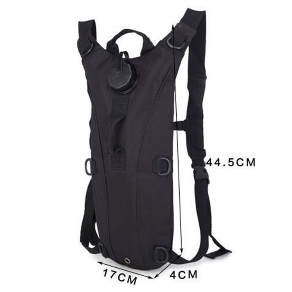 Tactical Outdoor Water Bag Ryggsäck 3L Vandring Camping Vatten Pack Bergsklättring Cykling Sport Bärbar Hydration Ryggsäck 6