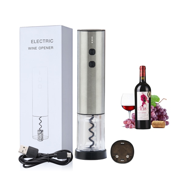 Modernt enkelt rostfritt stål uppladdningsbart vin Elektrisk flasköppnare Spot Creative Wine Automatic Opener By266-Green /Simplified
