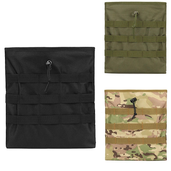 Tactical Molle Dump Pouch AR15 AK47 Ammo Magazine Pouch Hunting Recovery Midjeväska Drop EDC Pouch Militära jakttillbehör green