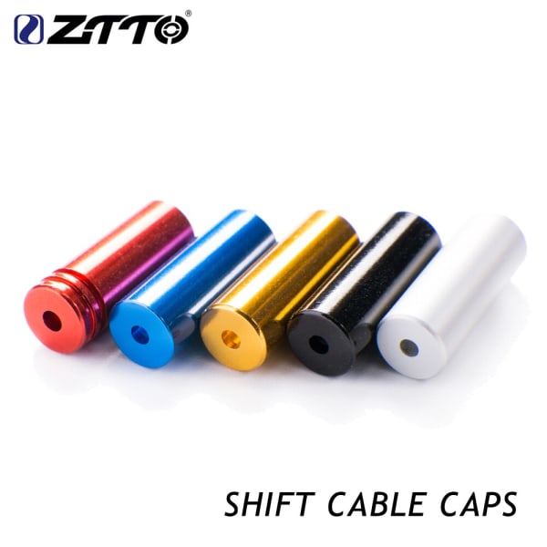 ZTTO Aluminiumlegering Cykel Cykel Skift Broms Kabel End Caps Inner Wire hylsor Kabel Cykel Växel Växlingstips Crimps 10pcs SHIFT RED