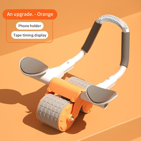 Magmuskler Fitness Wheel 2 In 1 Push-up Tystnad Buken Wheel Fitness Abs Roller Hem träningsutrustning Orange no time
