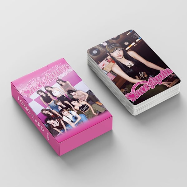 ELEFAD Kpop TVÅ GANGER Lomo-kort 55 st TVÅ GANGER Ännu en gång Nytt albumfotokort TVÅ GANGER Mini Lomo-vykort för fans Present (A) a