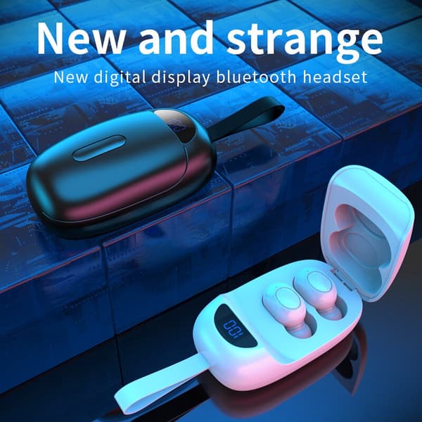 Bluetooth hörlurar JS25 tws hörlurar basheadset Black