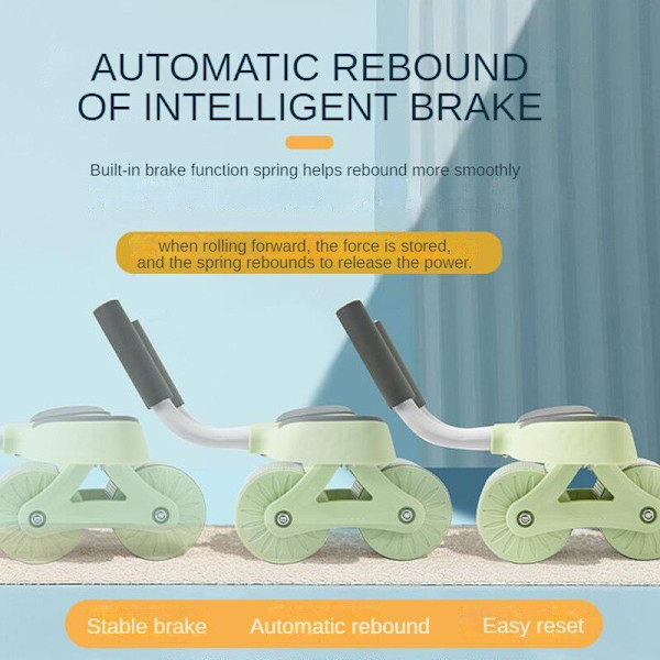 Abdominal Wheel Automatisk Rebound New Sports Abdom green/with counter