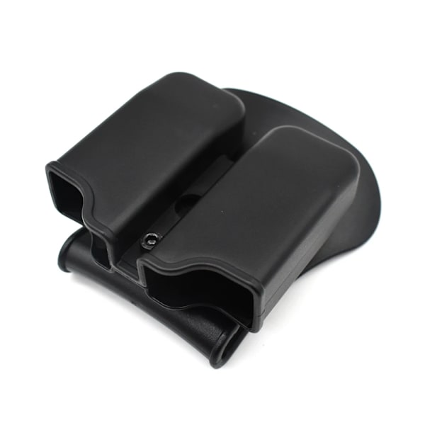 Tactical Pistol Double Magazine Pouch 9mm Mag Holder Carrier for Glock 17 19,Beretta M9 92,9mm .40 Cal airsoft jakttillbehör tan