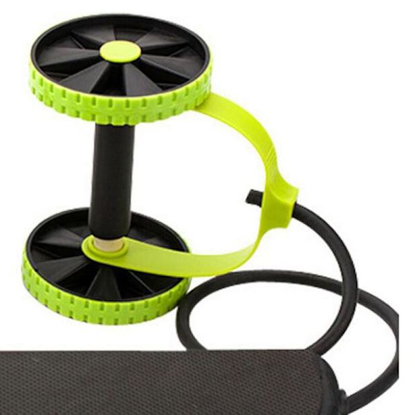 Inomhusmuskelträningsutrustning Power Roll Abdomi Green