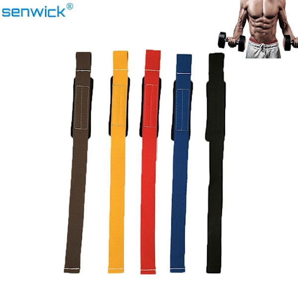 2 st Tyngdlyftande Hand Pad wraps Remmar Handskar T red L