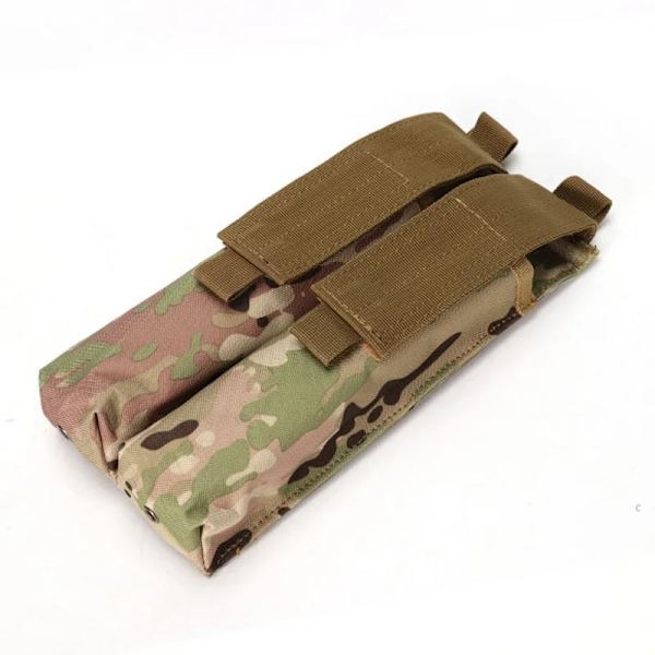 Tactical Airsoft P90 Molle Dubbel Magasinficka Utomhus Military Utility Jakt Midjeväska UMP Dump Drop Mag hölsterpåsar MC