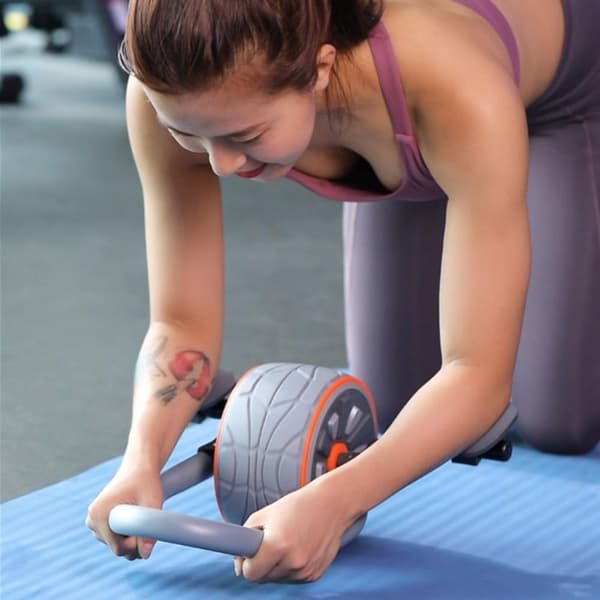 Abdominal Roller Abs Wheel med armbågsstödknä Grey
