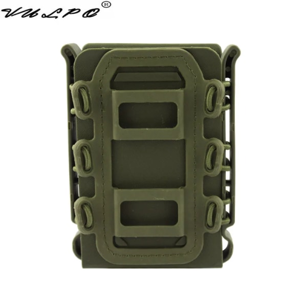 VULPO Tactical 5,56 mm & 7,62 mm magasinpåse 9 mm pistol Molle Mag-påse Soft Shell Mag-påse 5.56 7.62 MAG Green