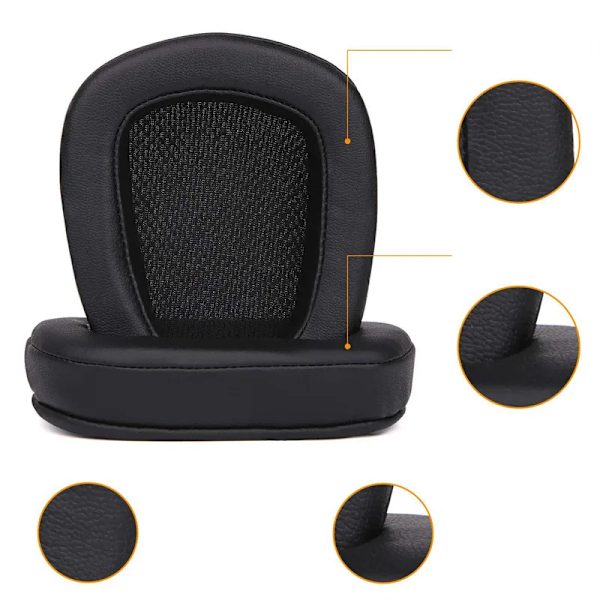 Öronkuddar för Logitech G633 G933 G635 G633S G933S Hörlurar Byte av skum hörlurar Öronkuddar Tillbehör Fodral Cover perfekt black net set