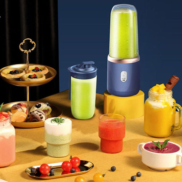 Bärbar elektrisk juicepress 400 ml Citron Orange Fruktpressare Multifunktionsmixer Frukt Smoothie Blender Sports Juice Cup Single cup